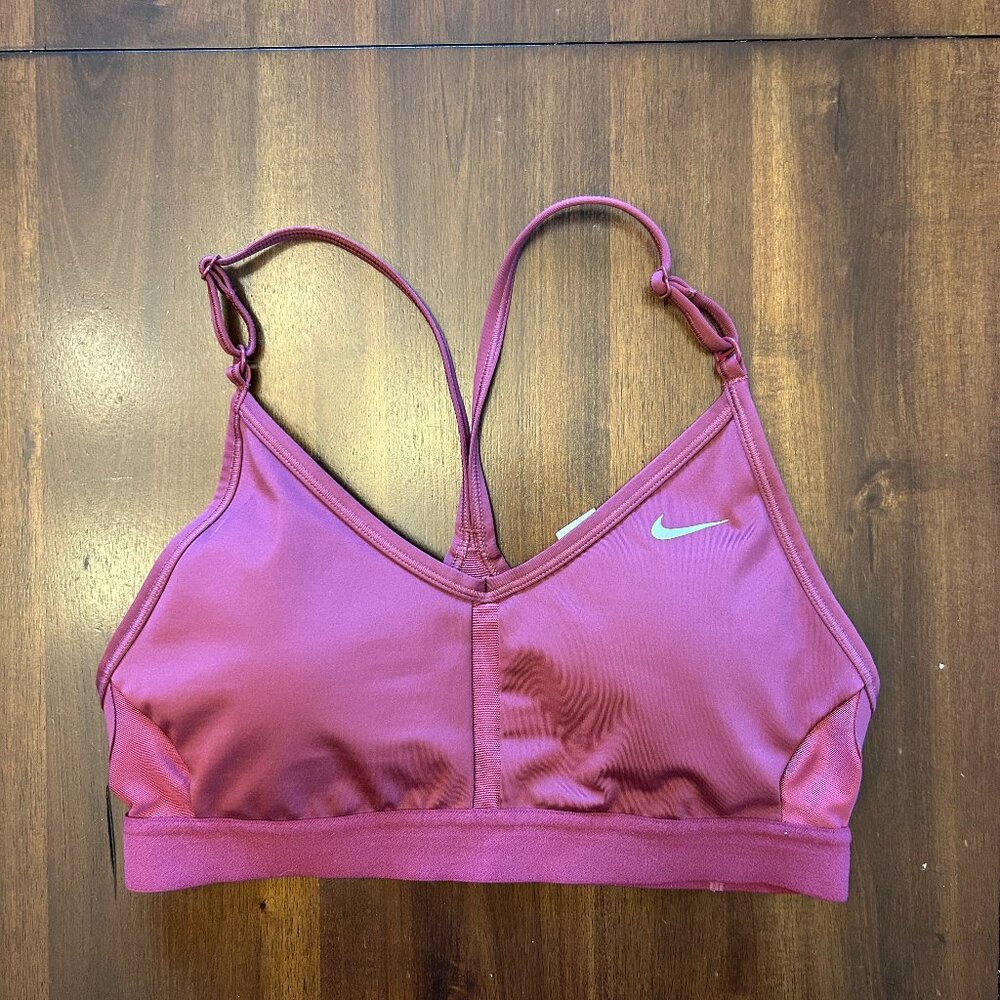 Nike Dri-Fit Women's Sports Bra Pink Size Small Lightly Padded